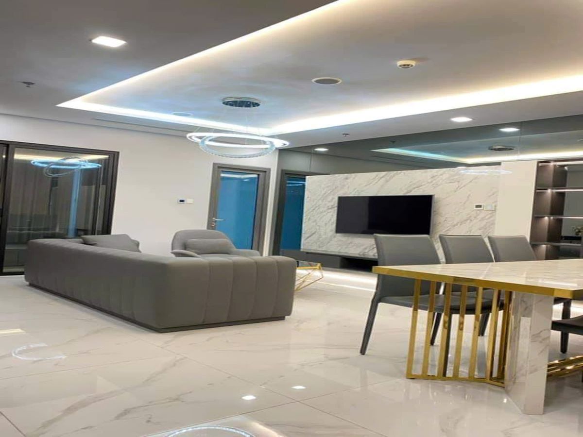 phòng khách được thiết kế mở